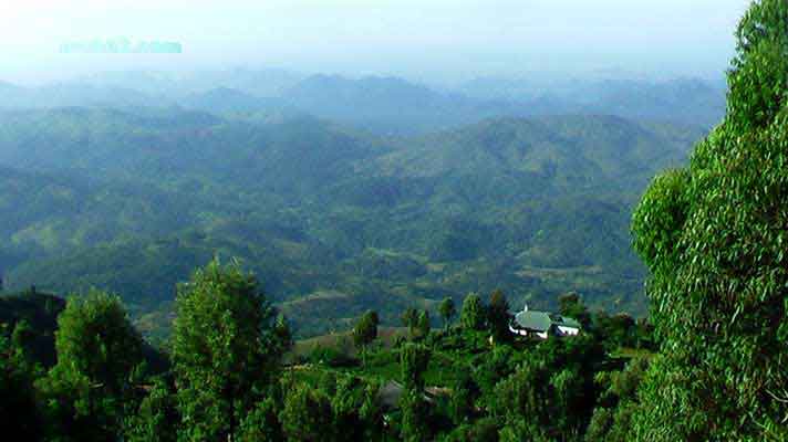 Haputale mountain view in Sri Lanka