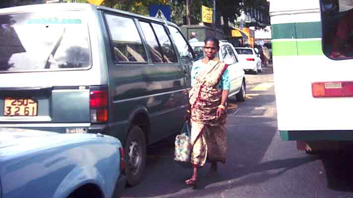 traffic in Kandy, Sri Lanka