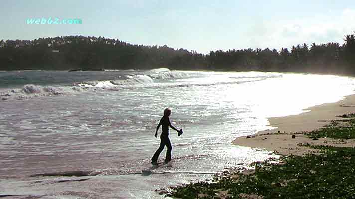 Mirissa beach in Sri Lanka