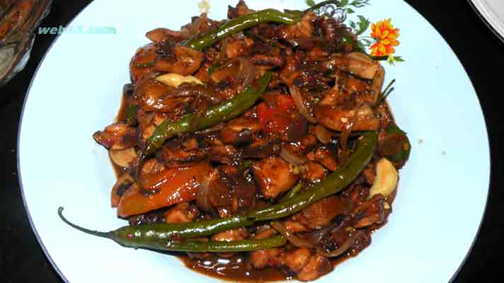 photo Sri Lanka food Deviled Chicken