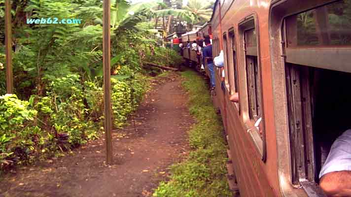 Train puncture in Sri Lanka