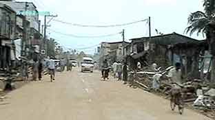 photo Galle Road after the Tsunami